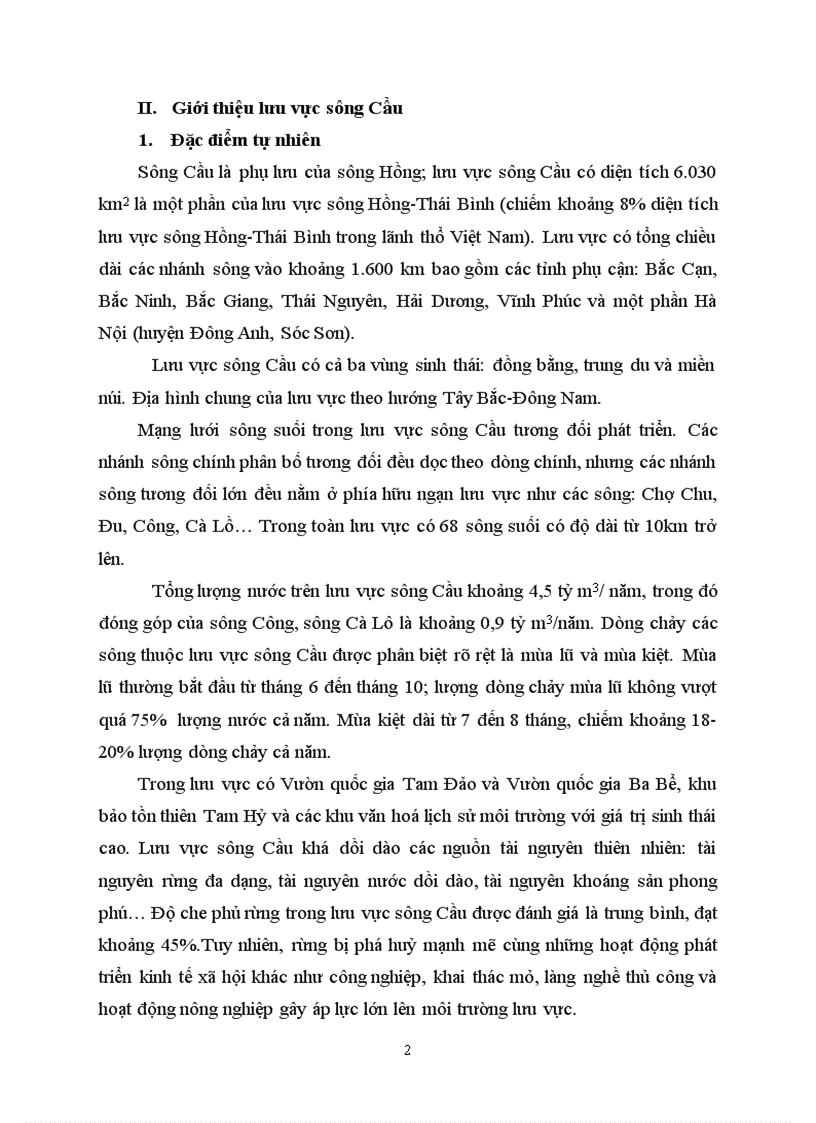 image for page Đánh giá thực trạng ô nhiễm môi trường nước ở lưu vực sông Cầu qua các hoạt động sản xuất công nghiệp