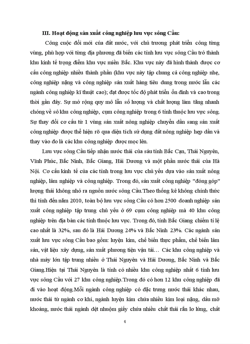 image for page Đánh giá thực trạng ô nhiễm môi trường nước ở lưu vực sông Cầu qua các hoạt động sản xuất công nghiệp