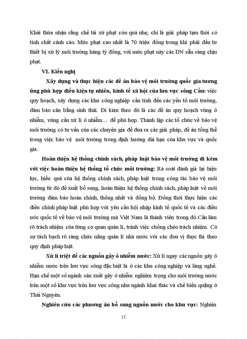 image for page Đánh giá thực trạng ô nhiễm môi trường nước ở lưu vực sông Cầu qua các hoạt động sản xuất công nghiệp