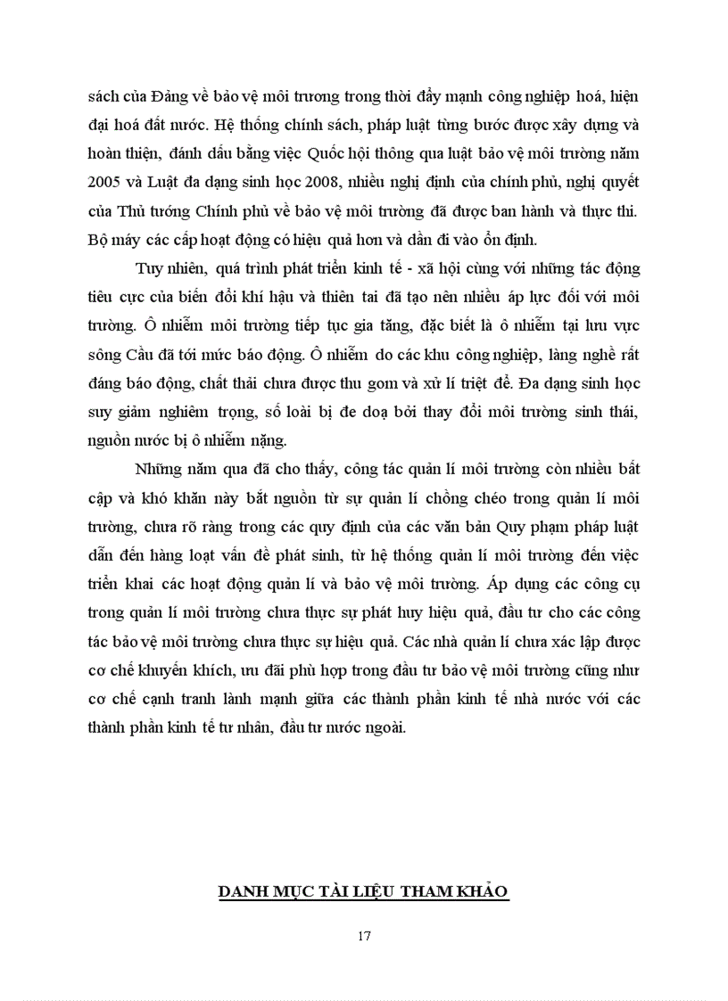 image for page Đánh giá thực trạng ô nhiễm môi trường nước ở lưu vực sông Cầu qua các hoạt động sản xuất công nghiệp