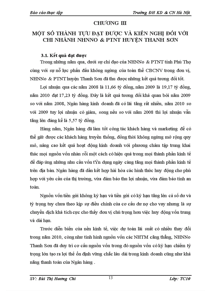 image for page Tình hình hoạt động của NHNNo PTNT huyện Thanh Sơn 1