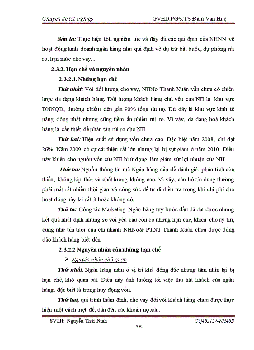 image for page Nâng cao chất lượng tín dụng tại NHNo PTNT chi nhánh Thanh Xuân Hà Nội
