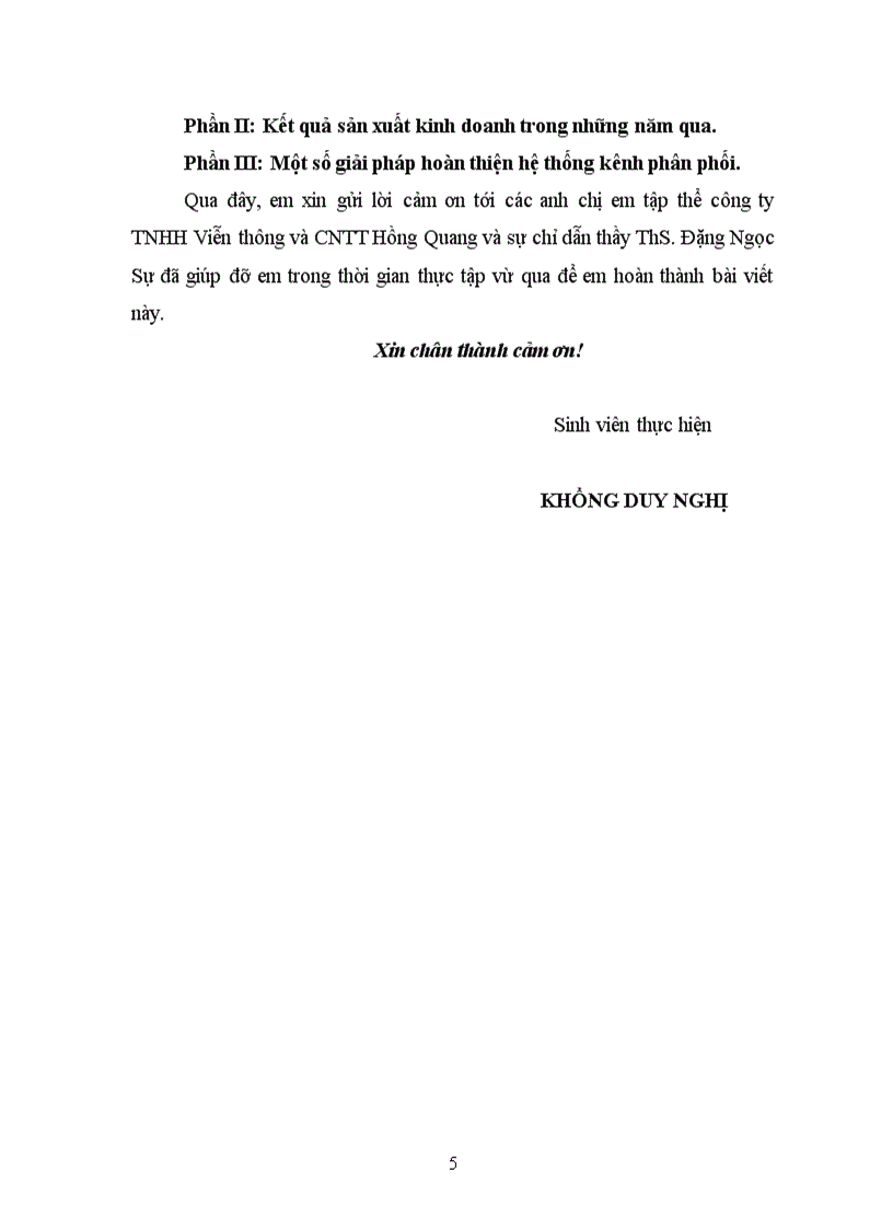 image for page Kênh phân phối Công ty TNHH Viễn thông và CNTT Hồng Quang