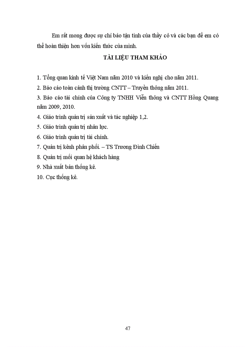 image for page Kênh phân phối Công ty TNHH Viễn thông và CNTT Hồng Quang