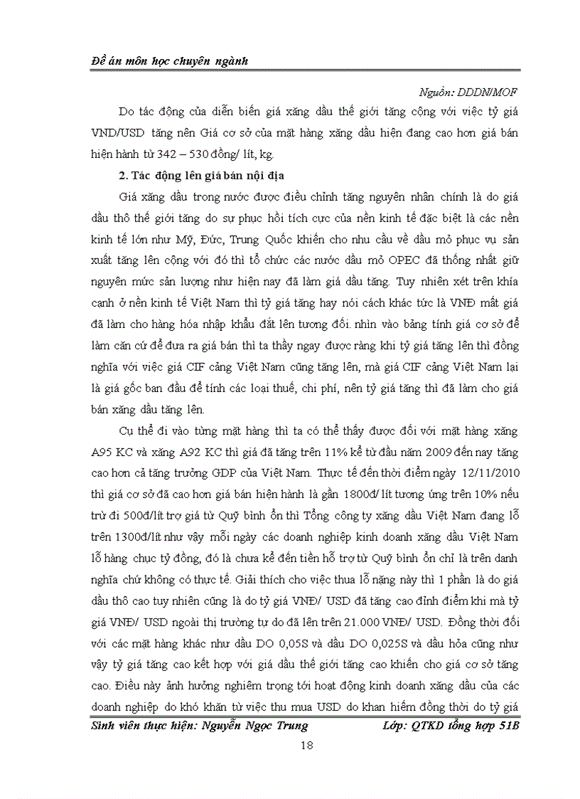 image for page Tác động của tỷ giá hối đoái đến hoạt động kinh doanh xăng dầu ở Việt Nam