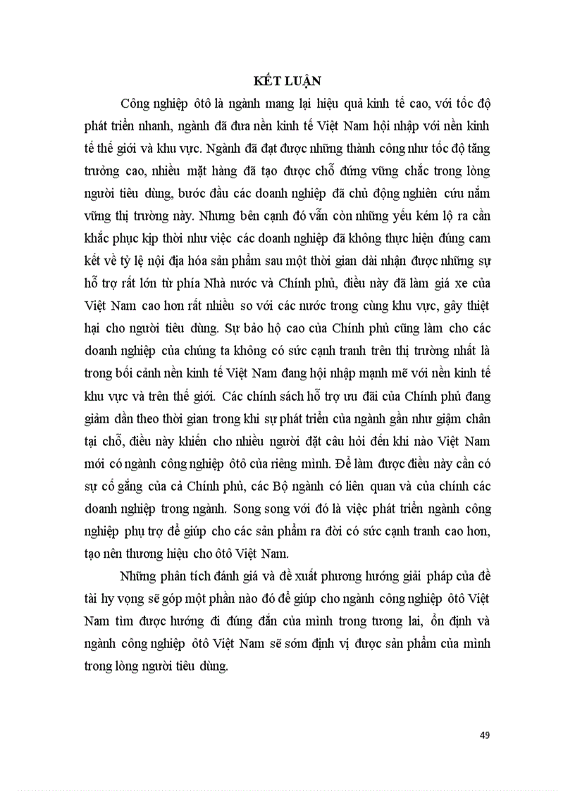 image for page Ngành công nghiệp ôtô Việt Nam trong điều kiện hội nhập Thực trạng và giải pháp