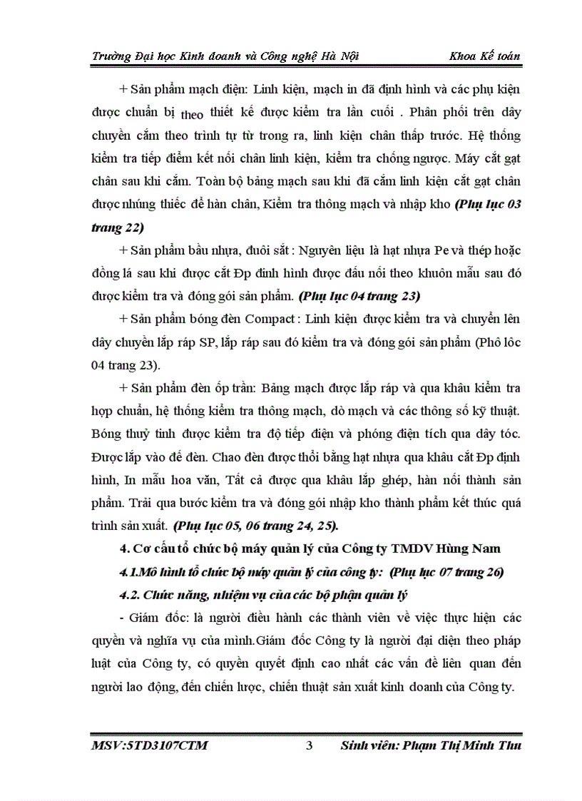 image for page Đặc điểm tổ chức bộ máy kế toán của Công ty TMDV Hùng Nam 1