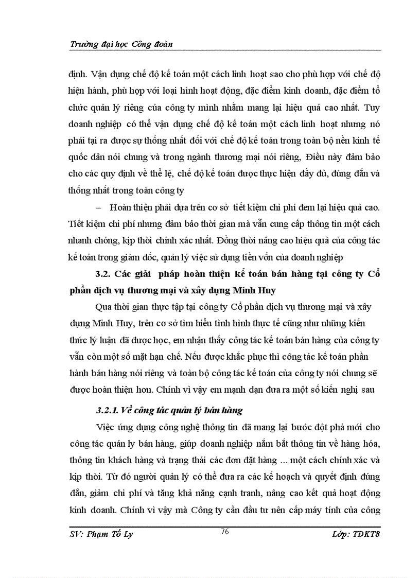 image for page Hoàn thiện kế toán bán hàng tại công ty Cổ phần dịch vụ thương mại và xây dựng Minh Huy