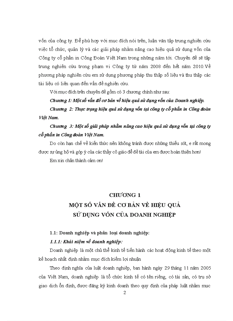 image for page Một số giải pháp nhằm nâng cao hiệu quả sử dụng vốn tại Công ty cổ phần in Công đoàn Việt Nam 1