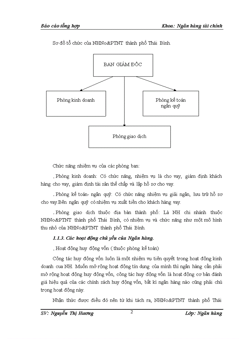 image for page Thực trạng rủi ro tín dụng tại chi nhánh NHNo PTNT thành phố Thái Bình