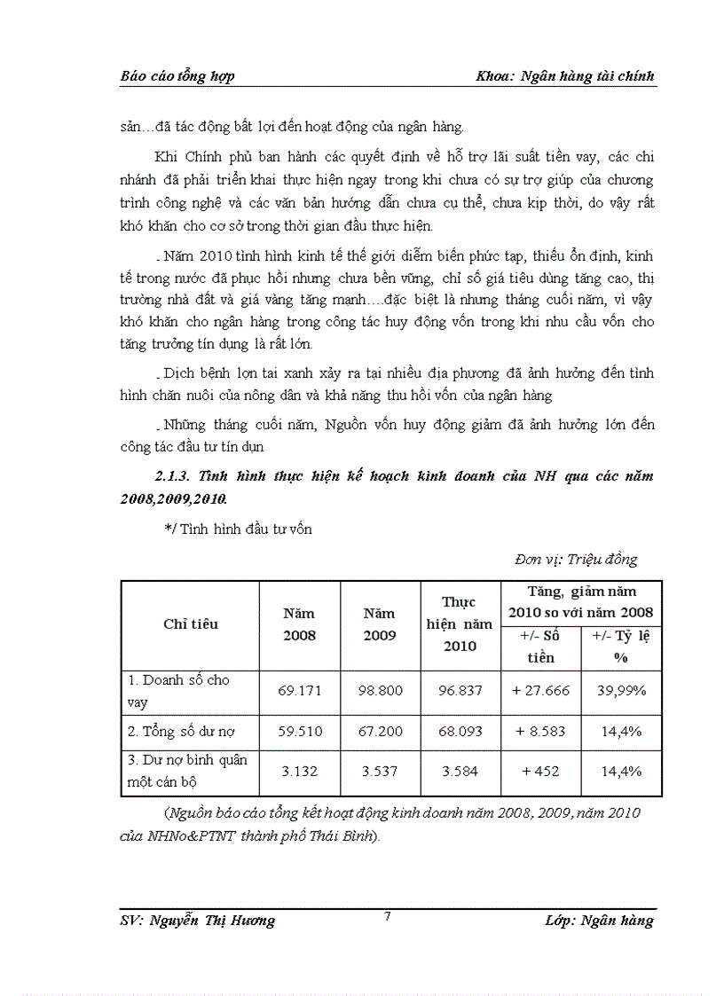 image for page Thực trạng rủi ro tín dụng tại chi nhánh NHNo PTNT thành phố Thái Bình