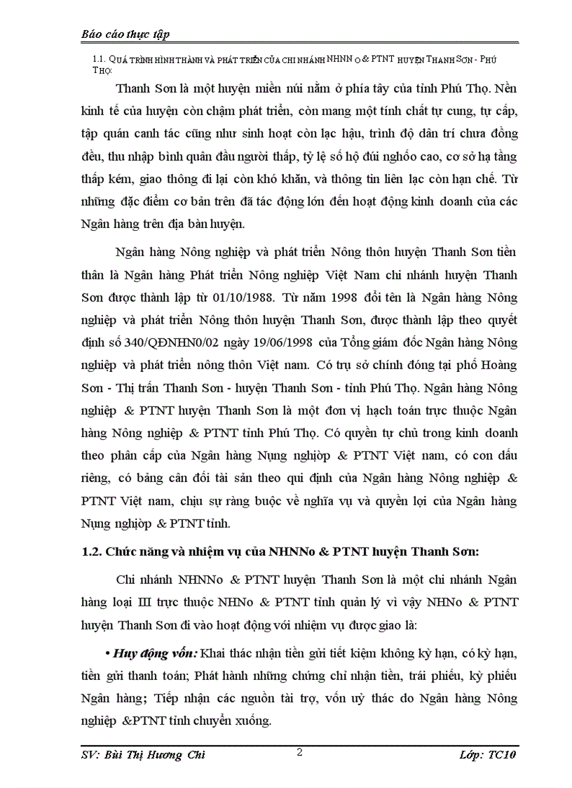 image for page Những nhận xét đánh giá hoạt động huy động vốn của Ngân hàng Nông nghiệp và PTNT huyện Thanh sơn