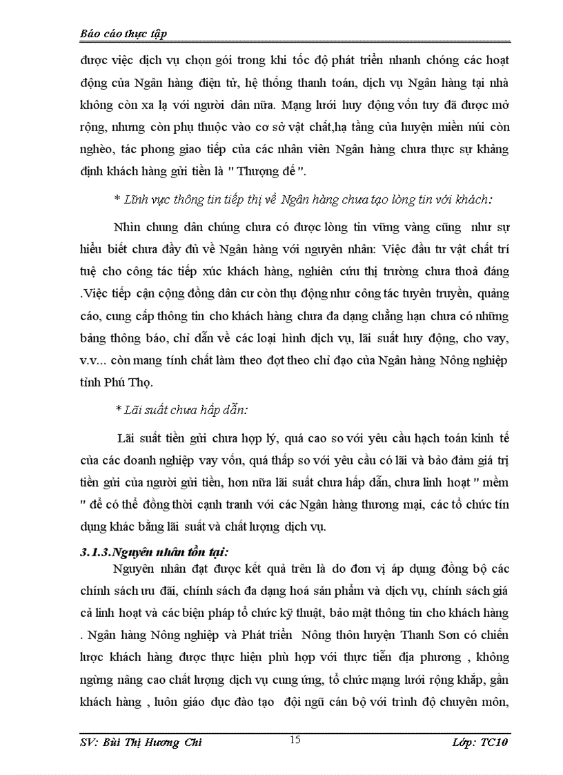 image for page Những nhận xét đánh giá hoạt động huy động vốn của Ngân hàng Nông nghiệp và PTNT huyện Thanh sơn