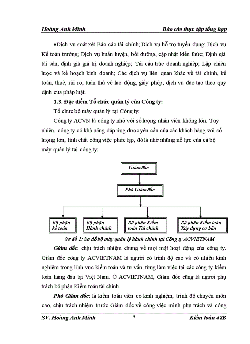 image for page Nhận xét và các giải pháp đề xuất tổ chức và hoạt động của Công ty TNHH Tài chính và Kiểm toán Việt Nam 1