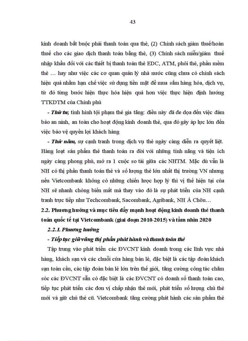 image for page Đẩy mạnh hoạt động kinh doanh phát hành thẻ thanh toán quốc tế ở Ngân hàng TMCP Ngoại Thương Việt Nam