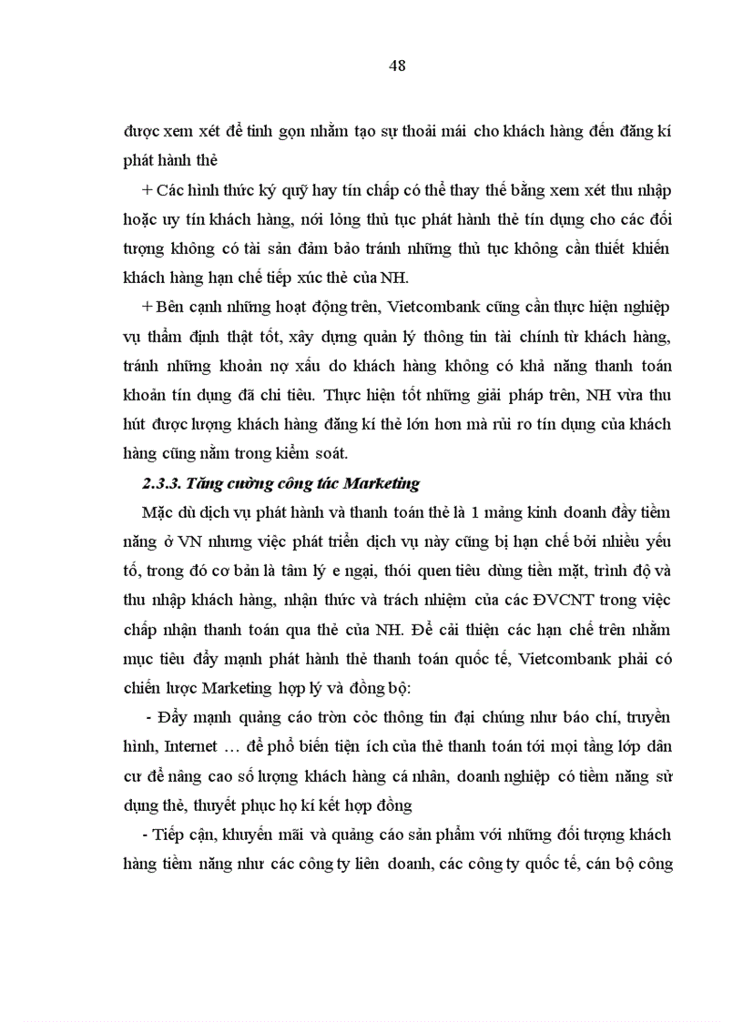 image for page Đẩy mạnh hoạt động kinh doanh phát hành thẻ thanh toán quốc tế ở Ngân hàng TMCP Ngoại Thương Việt Nam