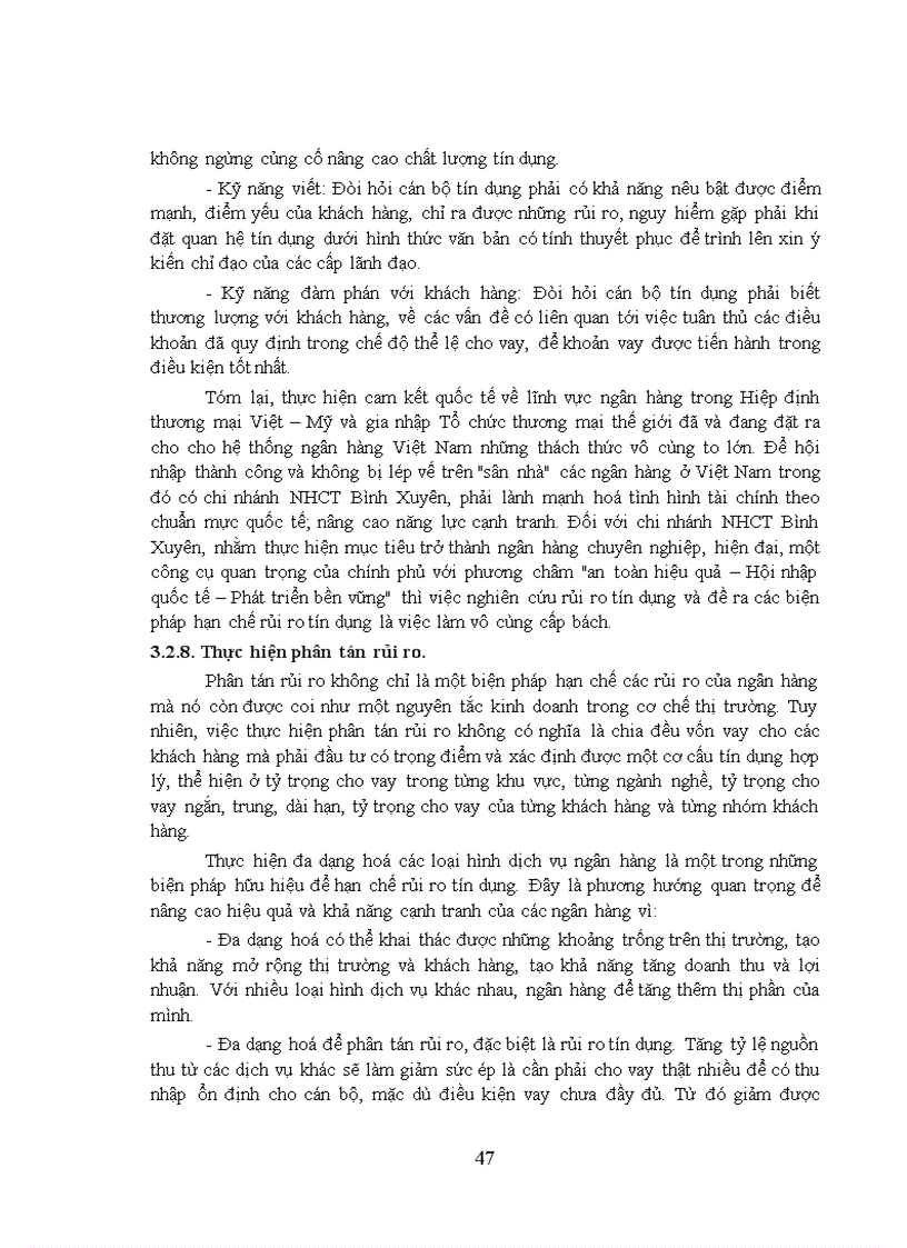 image for page Giải pháp phòng ngừa và hạn chế rủi ro tín dụng ở Ngân hàng thương mại cổ phần công thương Việt Nam Chi nhánh Bình Xuyên 1