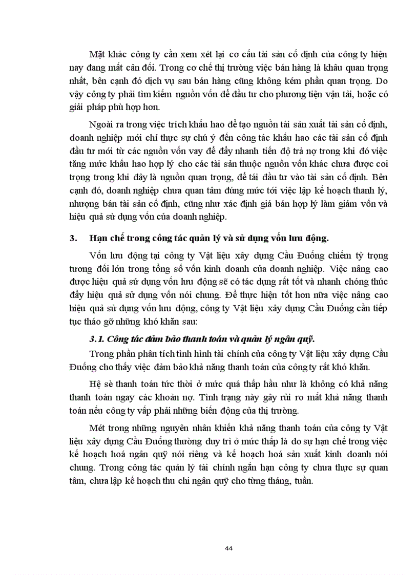 image for page Giải pháp nâng cao hiệu quả sử dụng vốn tại công ty Vật liệu xây dựng Cầu Đuống Sở Xây dựng Hà Nội 1