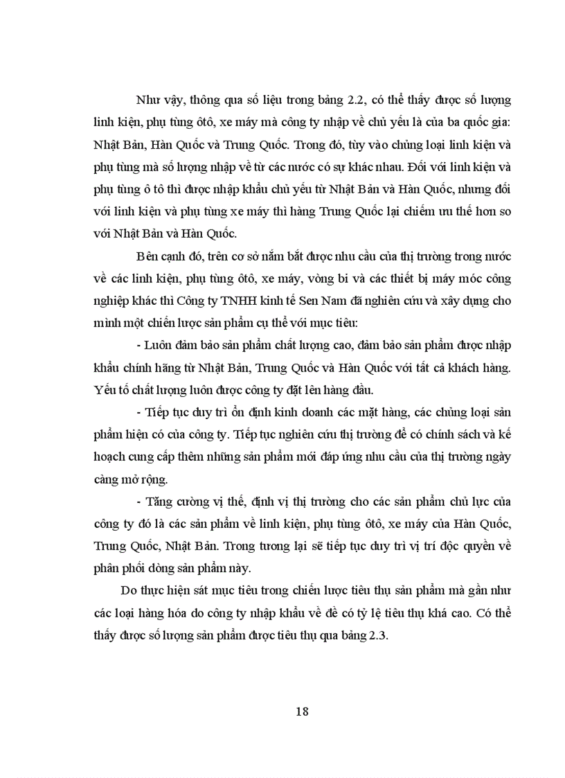 image for page Một số giải pháp thúc đẩy hoạt động bán linh kiện phụ tùng ôtô xe máy của Công ty TNHH kinh tế Sen Nam 1