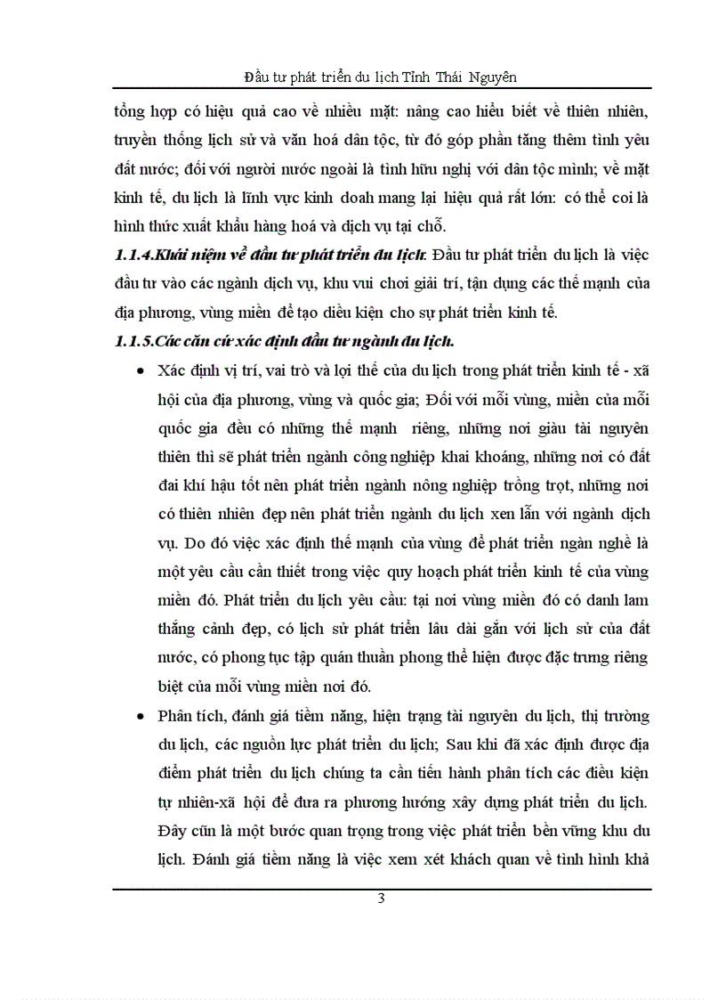 image for page Đầu tư phát triển du lịch Tỉnh Thái Nguyên 1