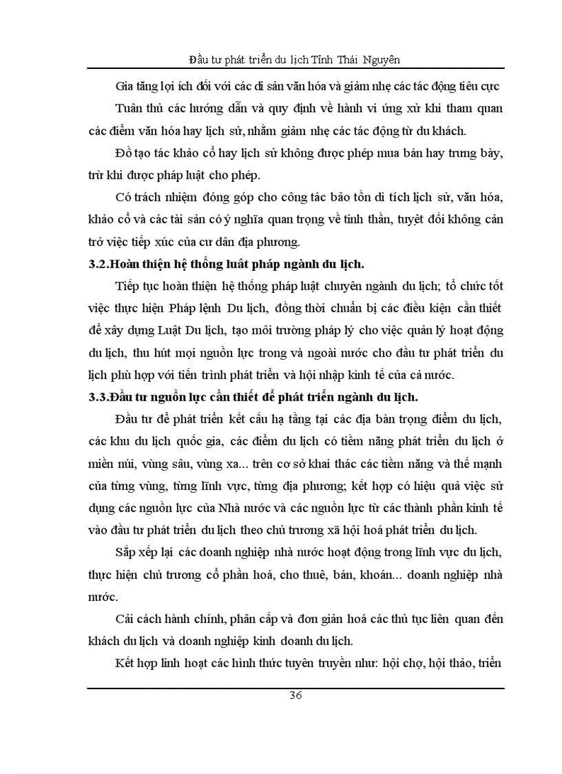 image for page Đầu tư phát triển du lịch Tỉnh Thái Nguyên 1