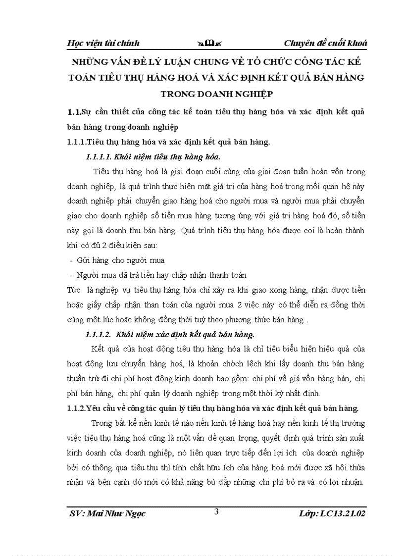 image for page Tổ chức công tác kế toán bán hàng và xác định kết quả bán hàng tại Công ty TNHH thương mại Ngọc Nhâm 3