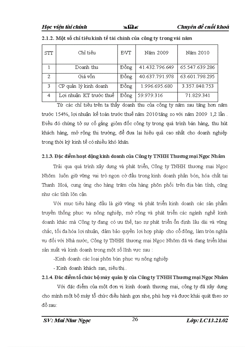 image for page Tổ chức công tác kế toán bán hàng và xác định kết quả bán hàng tại Công ty TNHH thương mại Ngọc Nhâm 3
