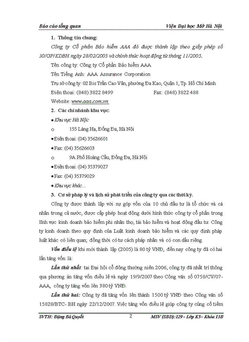 image for page Định hướng phát triển của công ty cổ phần bảo hiểm AAA Chi nhánh Hà Nội