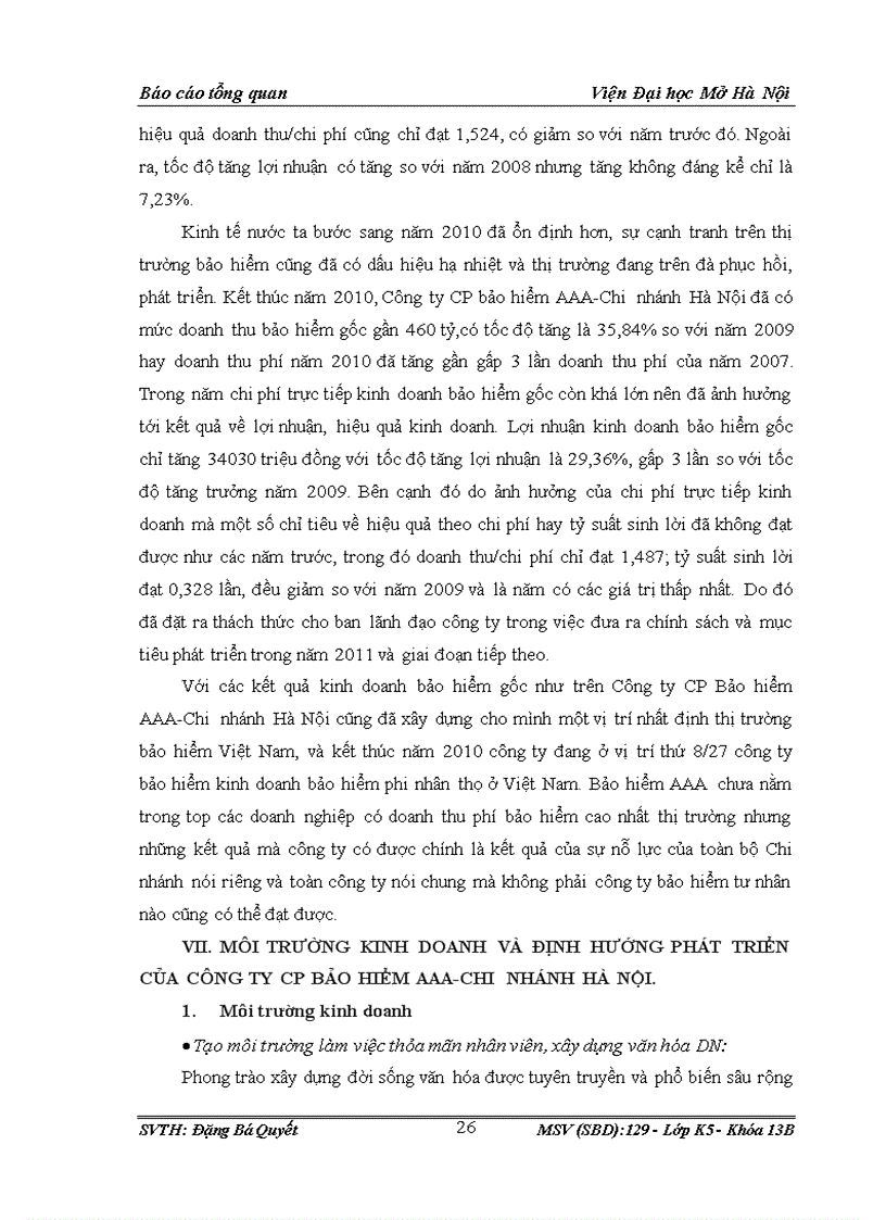 image for page Định hướng phát triển của công ty cổ phần bảo hiểm AAA Chi nhánh Hà Nội