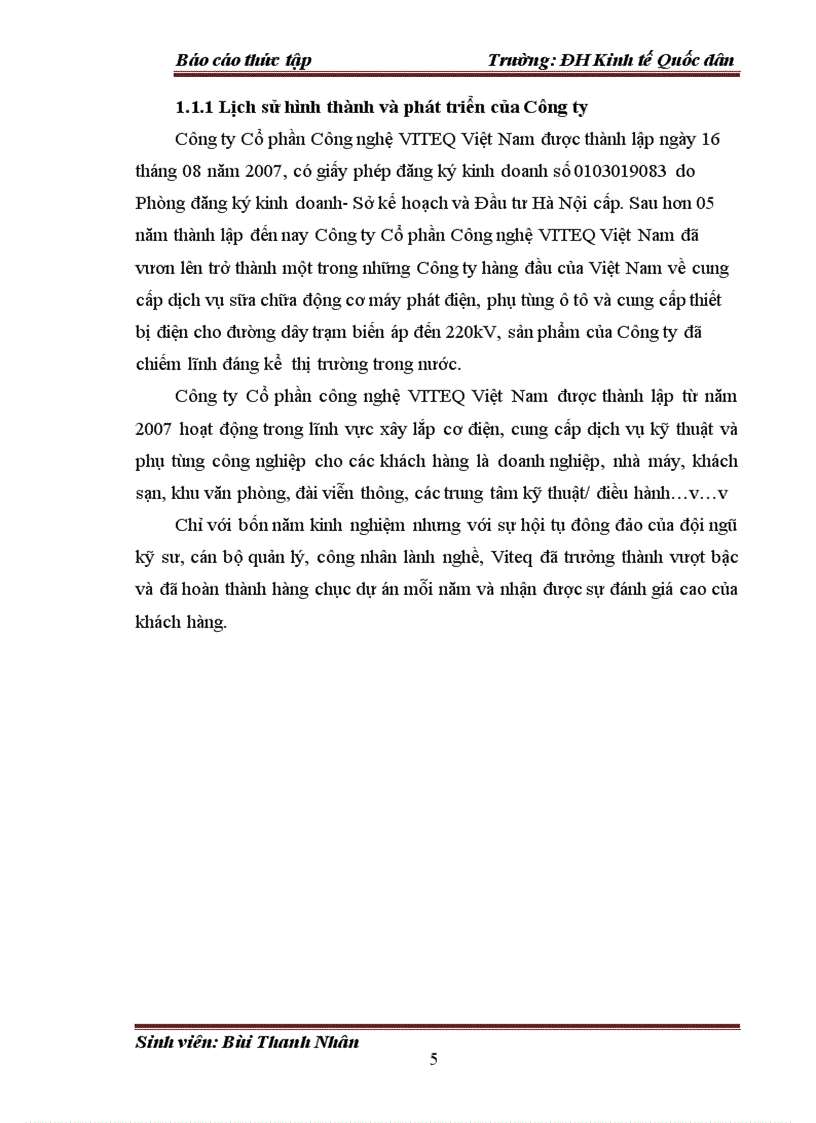 image for page Đánh giá thực trạng về tổ chức kế toán tại Công ty Cổ phần công nghệ VITEQ Việt Nam