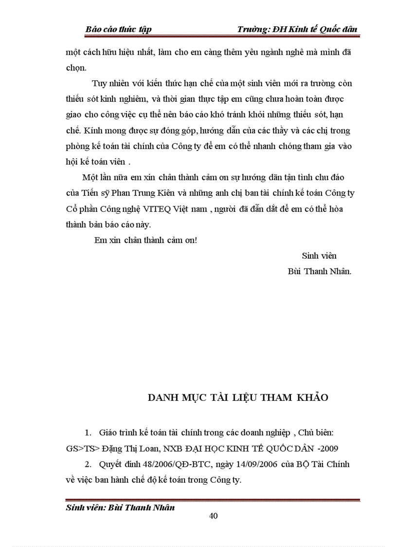 image for page Đánh giá thực trạng về tổ chức kế toán tại Công ty Cổ phần công nghệ VITEQ Việt Nam