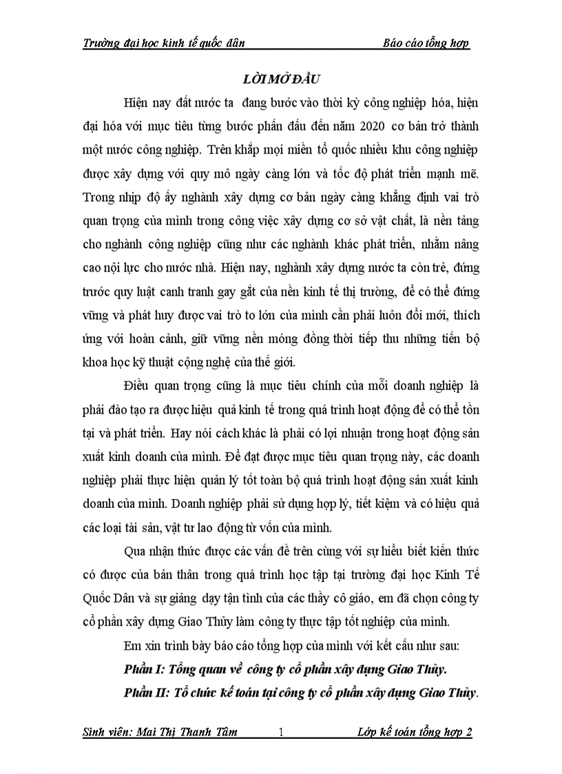 image for page Đánh giá về tổ chức kế toán tại công ty cổ phần xây dựng Giao Thủy