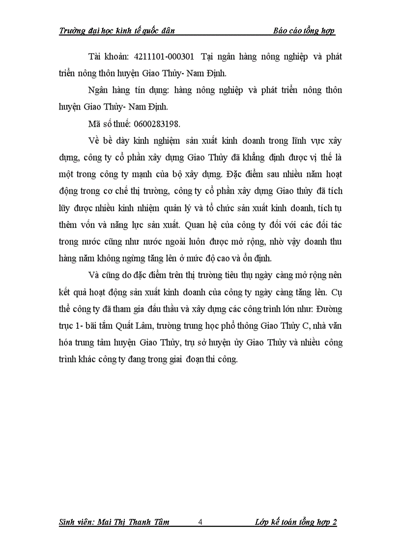 image for page Đánh giá về tổ chức kế toán tại công ty cổ phần xây dựng Giao Thủy