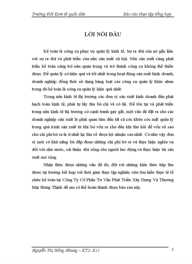 image for page Đánh giá thực trạng về tổ chức kế toán tại công ty Cổ phần tư vấn phát triển xây dựng và thương mại Hưng Thịnh