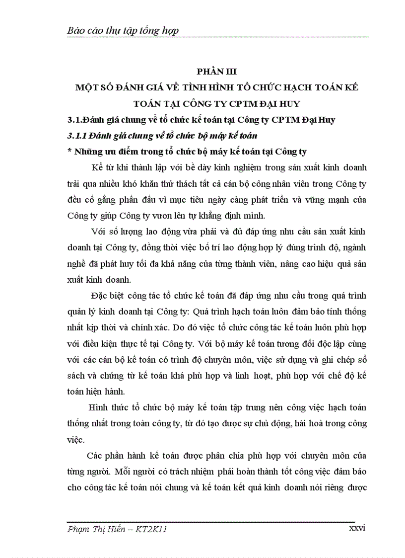 image for page Định hướng phát triển tổ chức công tác kế toán tại Công ty CPTM Đại Huy