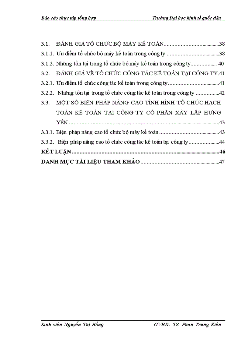 image for page Một số đánh giá về tình hình tổ chức hạch toán kế toán tại công ty cổ phần xây lắp Hưng Yên