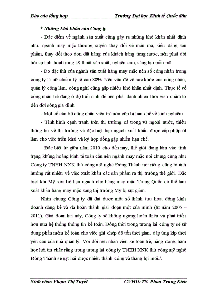 image for page Đánh giá thực trạng về tình hình tổ chức hoạch toán kế toán tại công ty TNHH XNK thủ công mỹ nghệ Đông Thành