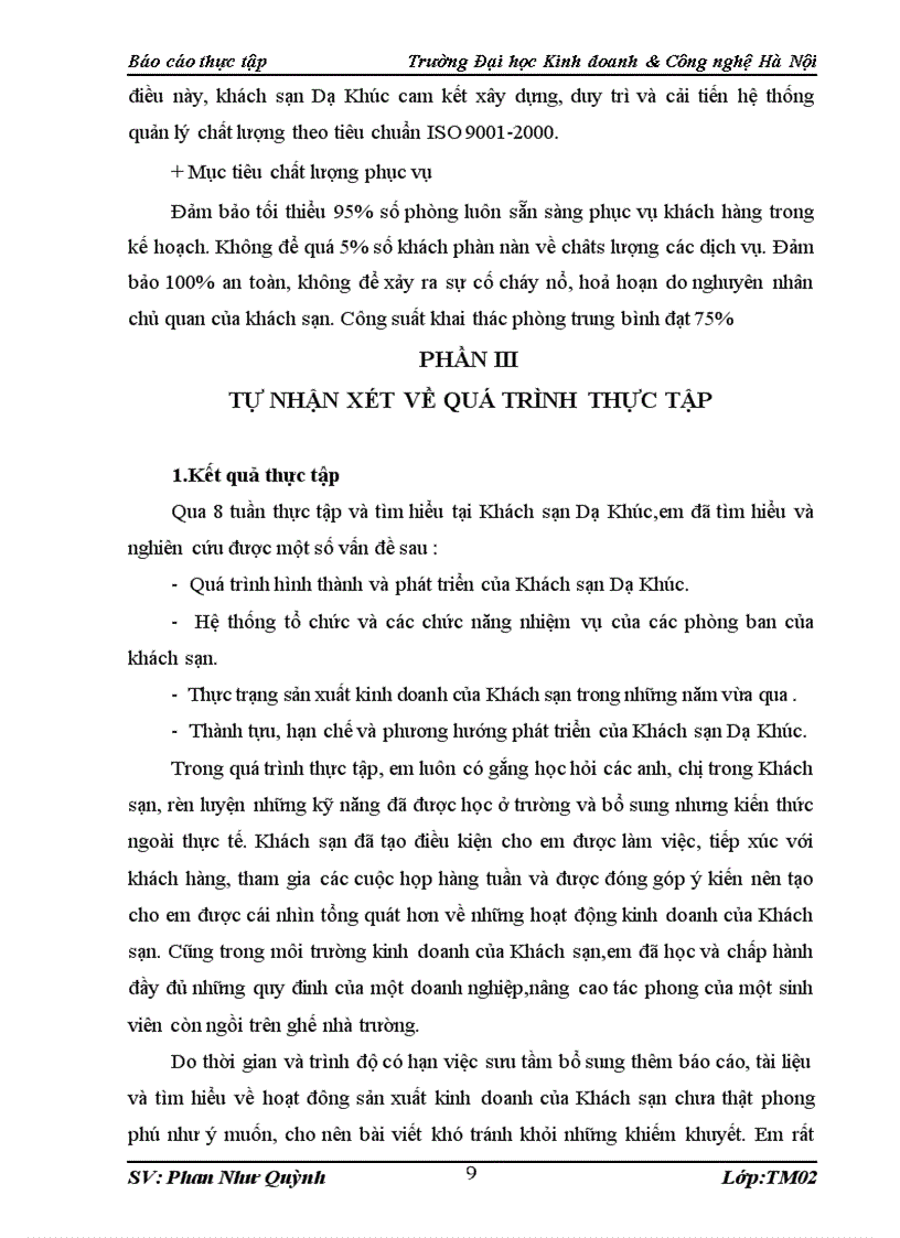 image for page Tình hình hoạt động sản xuất kinh doanh của khách sạn Dạ khúc trong những năm gần đây