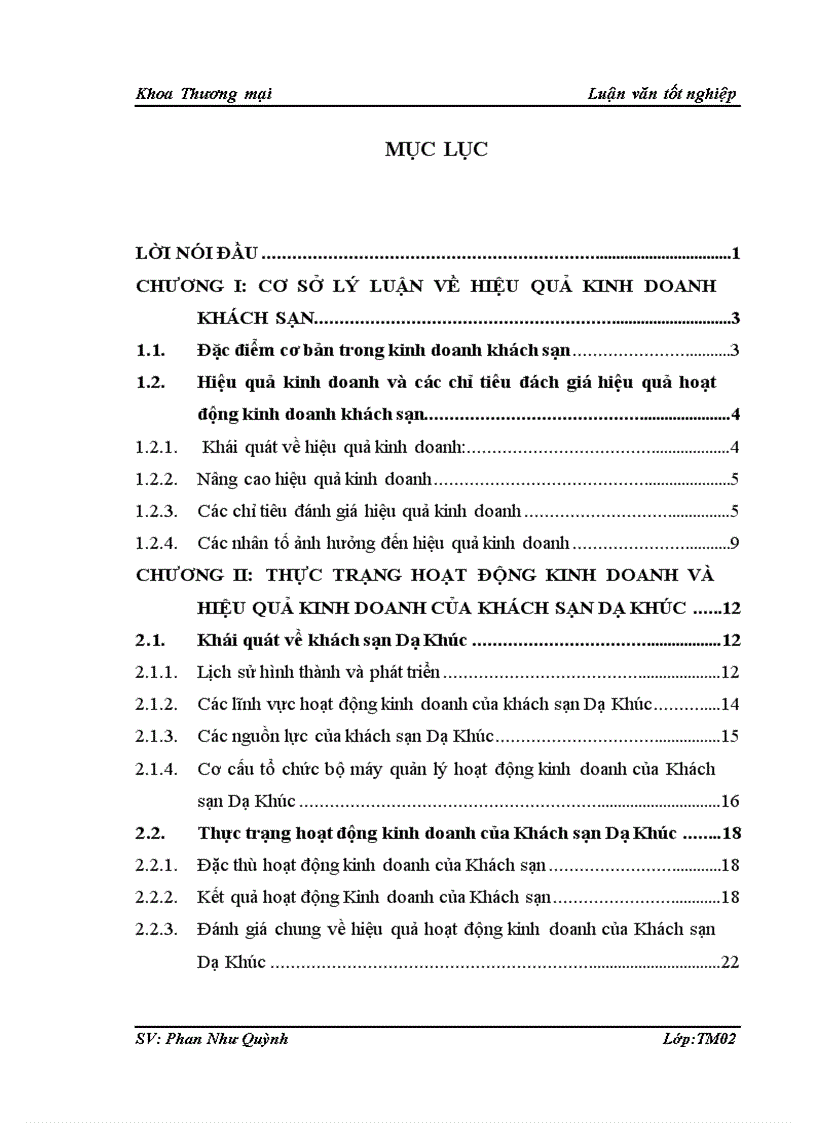 image for page Giải pháp nâng cao hiệu quả kinh doanh du lịch của khách sạn Dạ Khúc 1