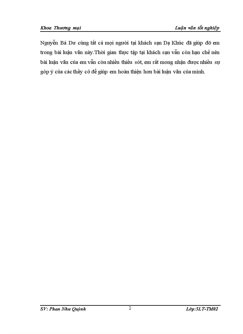 image for page Giải pháp nâng cao hiệu quả kinh doanh du lịch của khách sạn Dạ Khúc 1