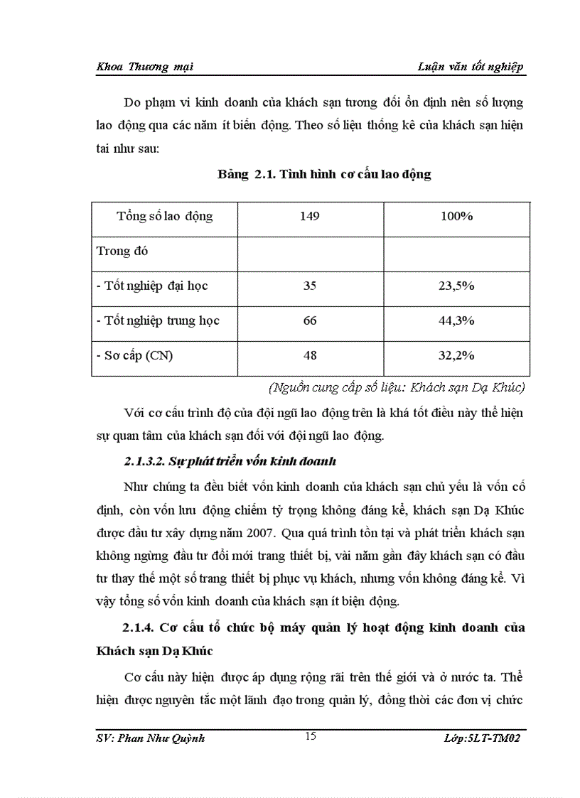 image for page Giải pháp nâng cao hiệu quả kinh doanh du lịch của khách sạn Dạ Khúc 1