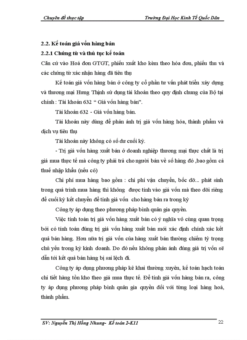 image for page Hoàn thiện kế toán bán hàng và xác định kết quả kinh doanh tại Công ty cổ phần tư vấn phát triển xây dựng và thương mại Hưng Thịnh