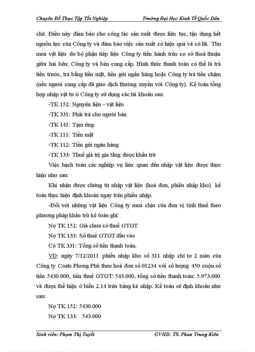 image for page Kế toán nguyên vật liệu tại Công ty TNHH XNK thủ công mỹ nghệ Đông Thành