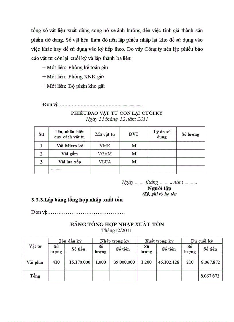 image for page Kế toán nguyên vật liệu tại Công ty TNHH XNK thủ công mỹ nghệ Đông Thành