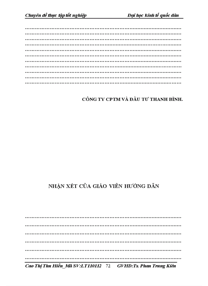 image for page Hoàn thiện kế toán bán hàng và xác định kết quả kinh doanh tại Công ty Cổ phần thương mại và đầu tư Thanh Bình