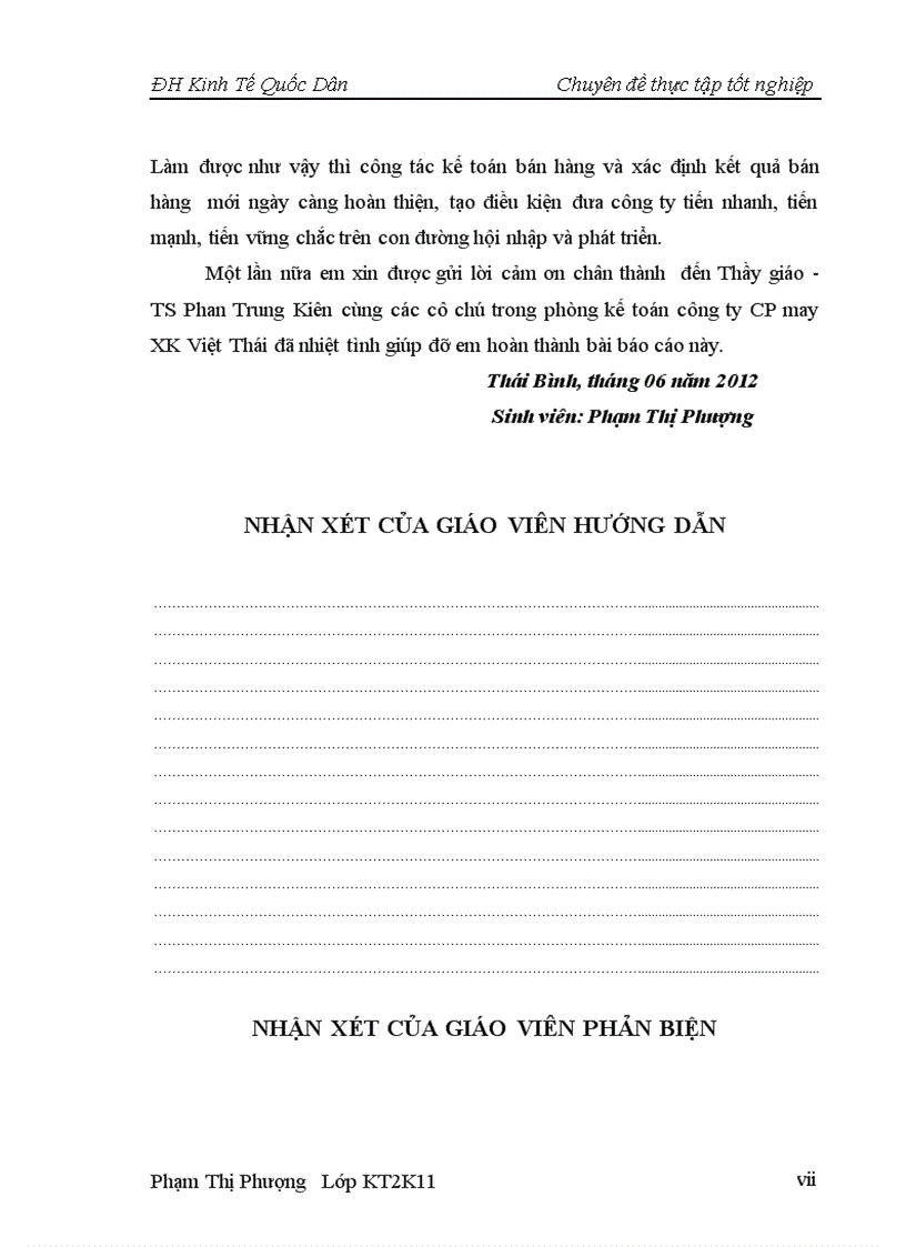 image for page Hoàn thiện kế toán bán hàng và xác định kết quả bán hàng tại công ty cổ phần may xuất khẩu Việt Thái