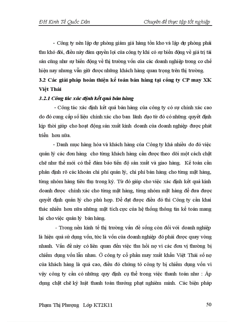 image for page Hoàn thiện kế toán bán hàng và xác định kết quả bán hàng tại công ty cổ phần may xuất khẩu Việt Thái