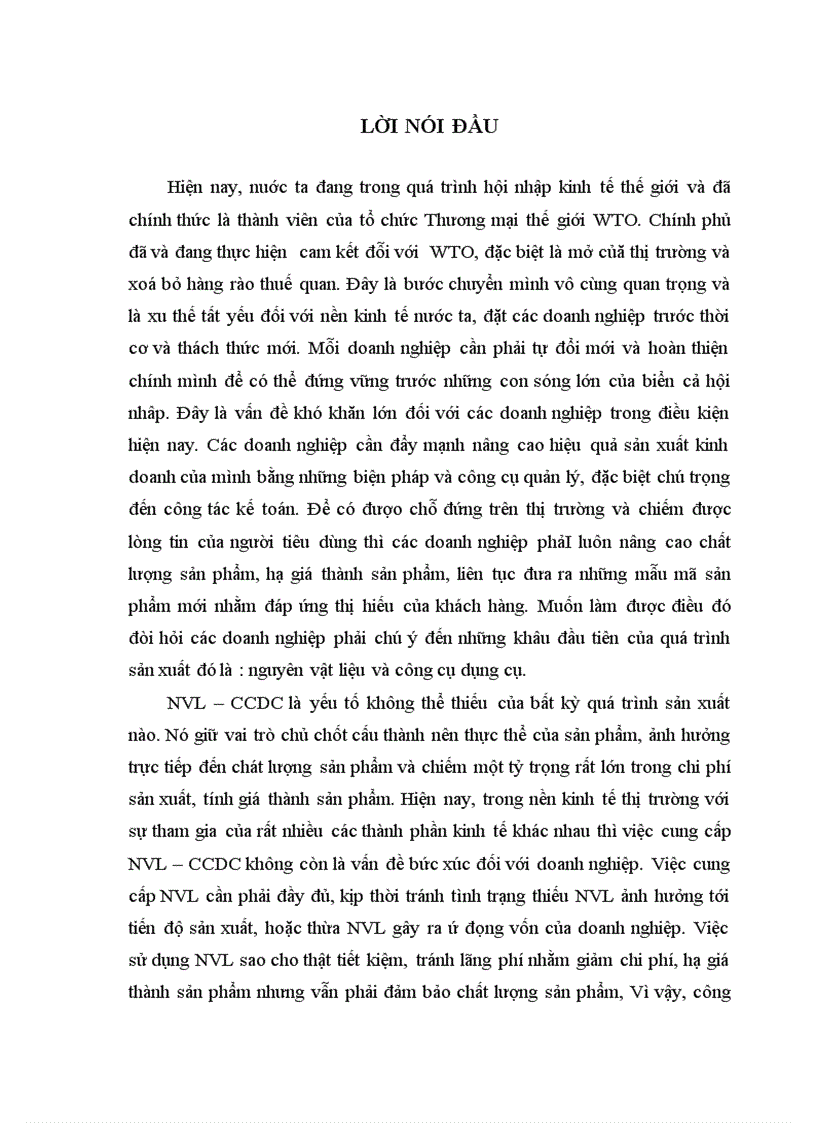 image for page Kế toán NVL CCDC tại Công ty cổ phần Ausnam