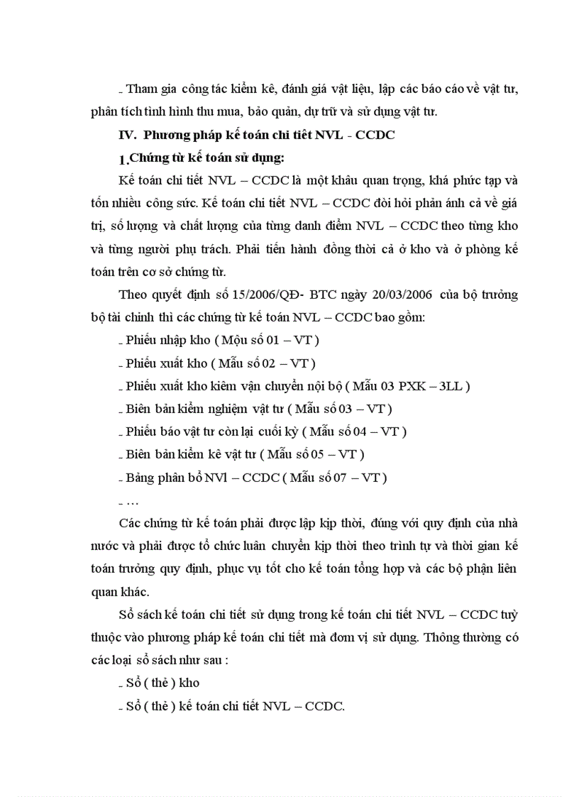 image for page Kế toán NVL CCDC tại Công ty cổ phần Ausnam