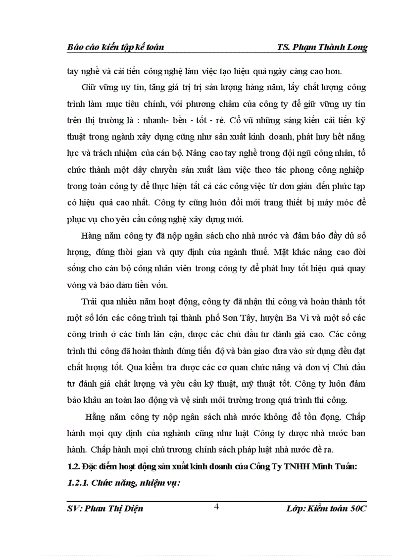 image for page Đánh giá thực trạng tổ chức kế toán tại Công Ty TNHH Minh Tuân và kiến nghị